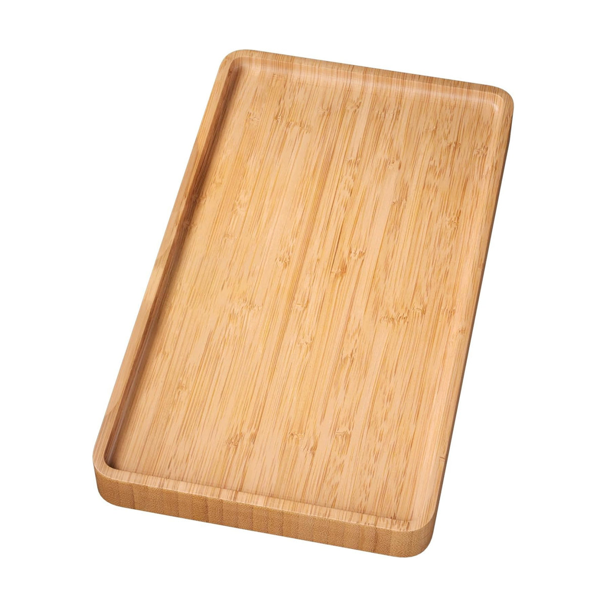 VERTORGAN Bamboo Serving Tray,13.8x7.9 Inch Trays,Home Decor(Natural)
