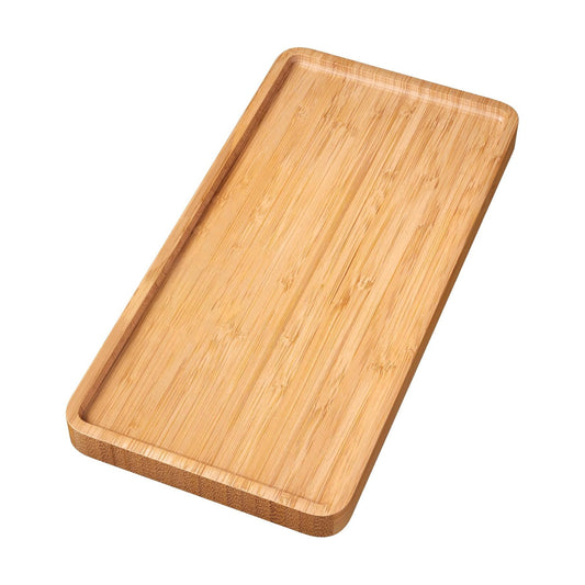VERTORGAN Bamboo Serving Tray,11.8x5.9 Inch Trays,Home Decor(Natural)