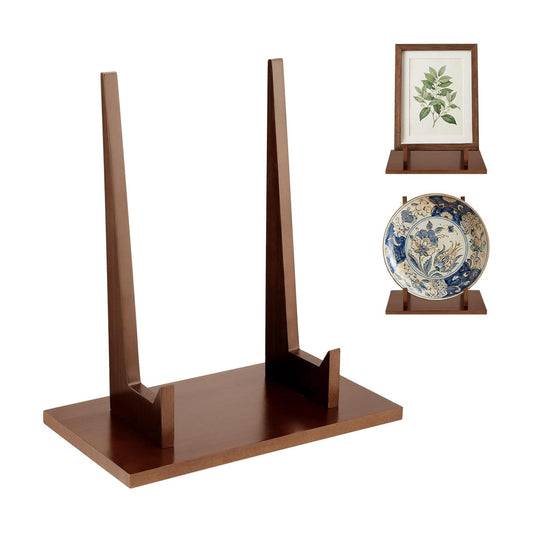 Wood Plate Stand for Display Plate Holder Display Frame Picture Photo Card Tabletop / 7.8 Inch