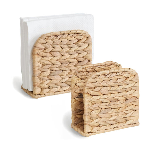 2 PC Wicker Napkin Holder / Set of 2