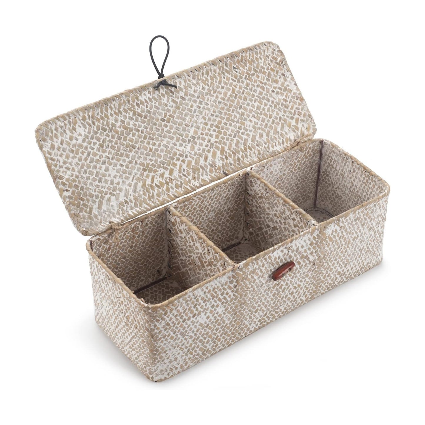 Seagrass Storage Basket / Whitewash / 13 x 5 x 4.3