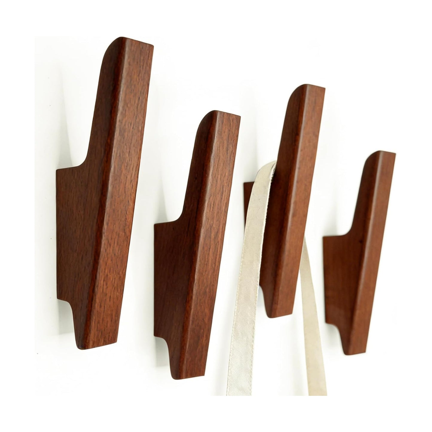 QUOGA Wood Wall Hooks / Walnut Wood