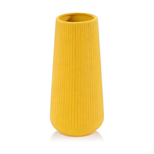 Ceramic Vase for Pampas Grass / Yellow
