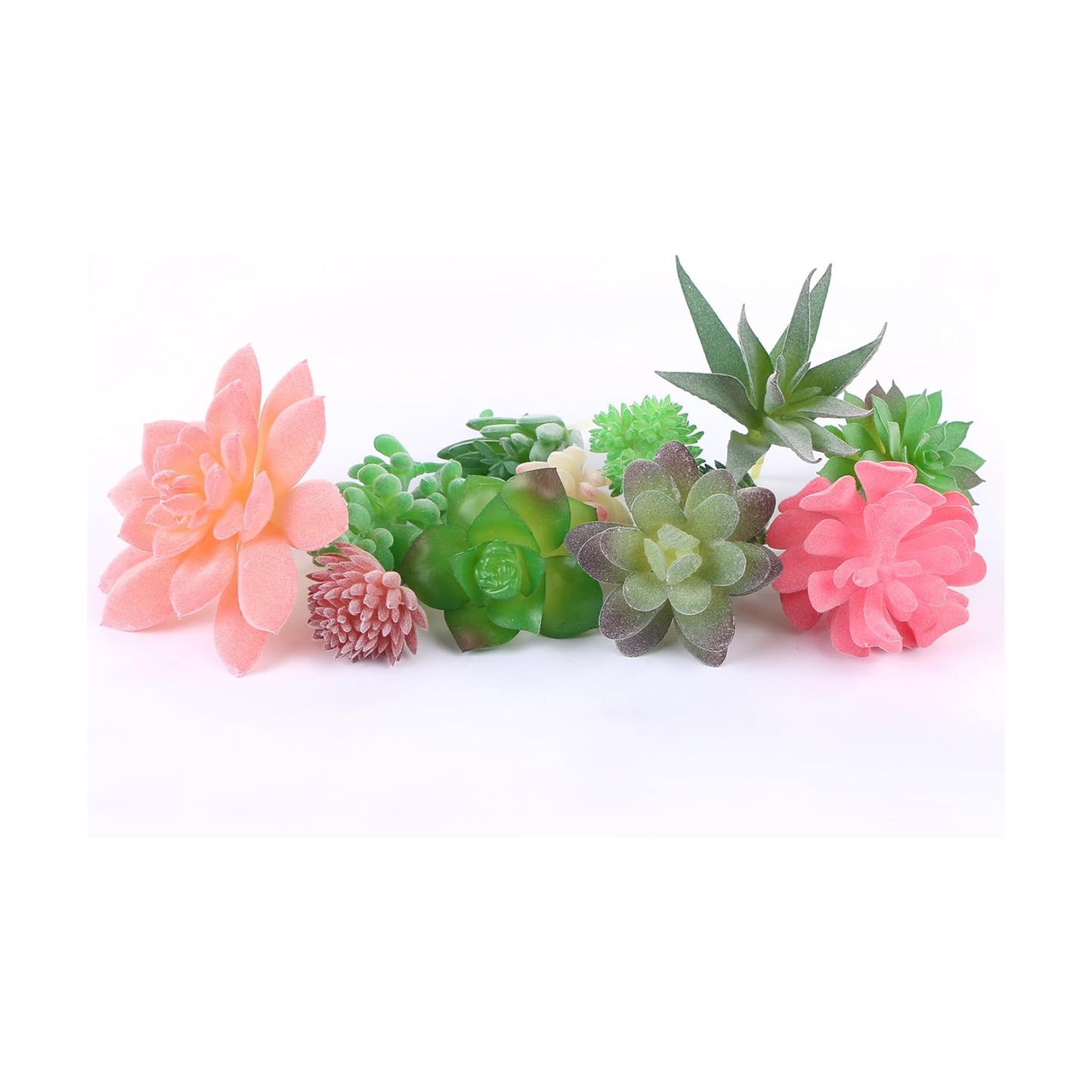 Mini Artificial Succulents Plants Unpotted Faux Succulent / Set of 12