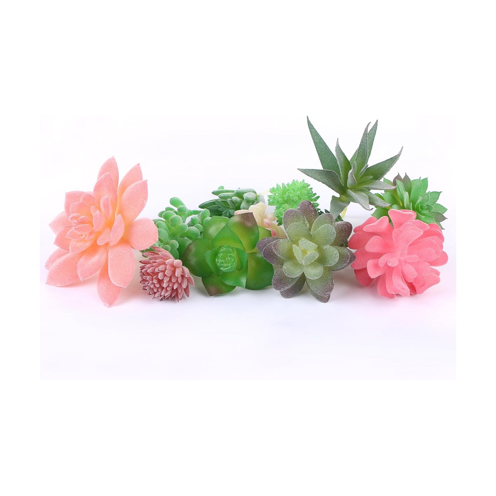 Mini Artificial Succulents Plants Unpotted Faux Succulent / Set of 12