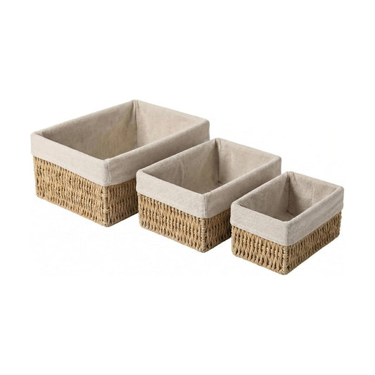 Wicker Baskets / Wicker Storage Baskets / Small / Set of 3