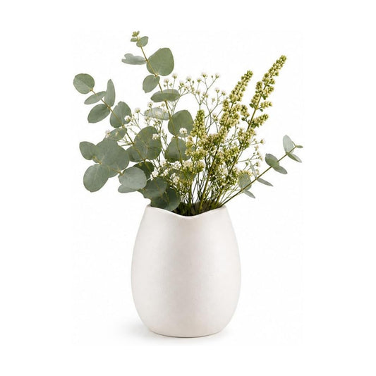Blueprint Ceramic Vase / Modern Decorative Flower Vase