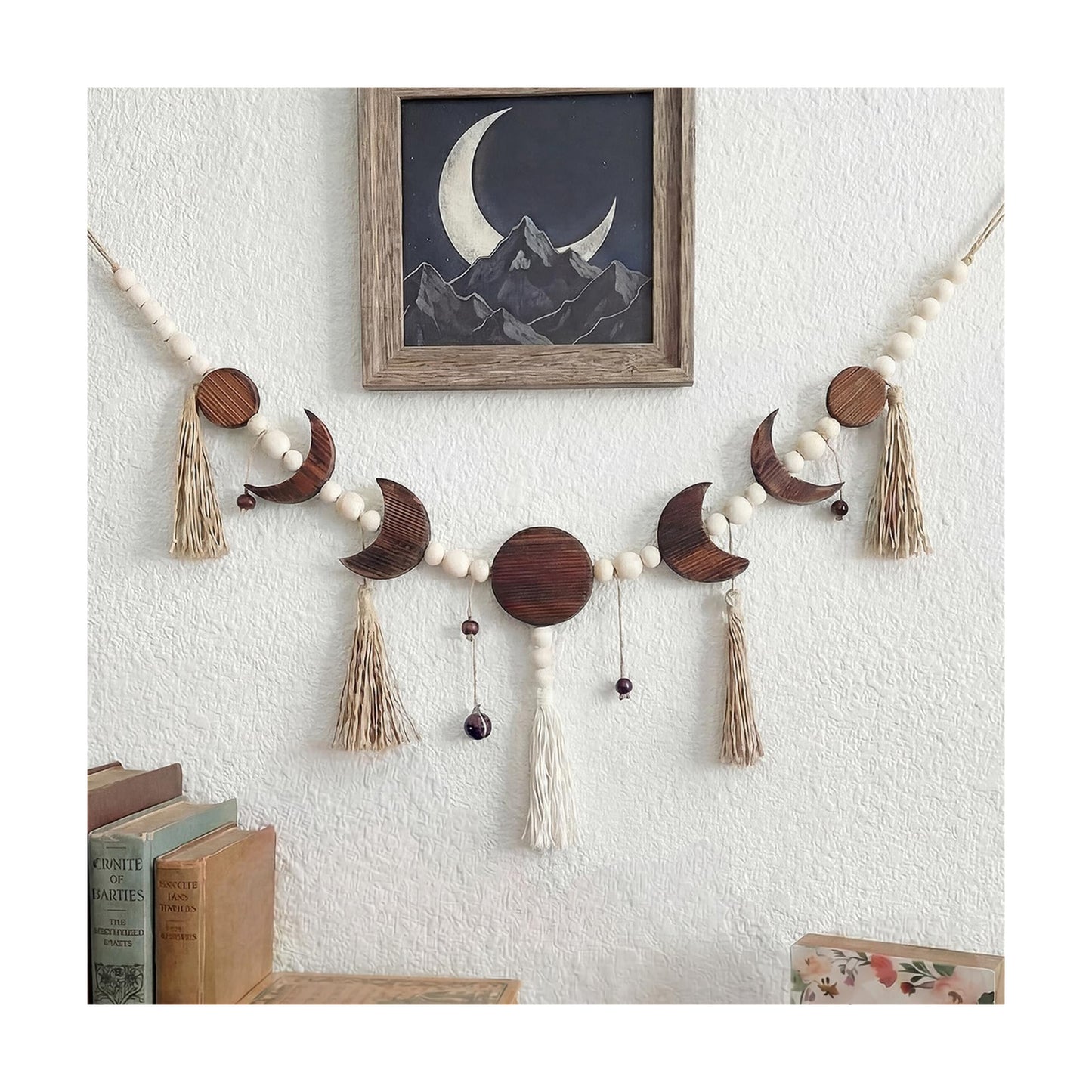 Tassel Boho Wall Art Decor Astrology Aesthetic Moon Garland