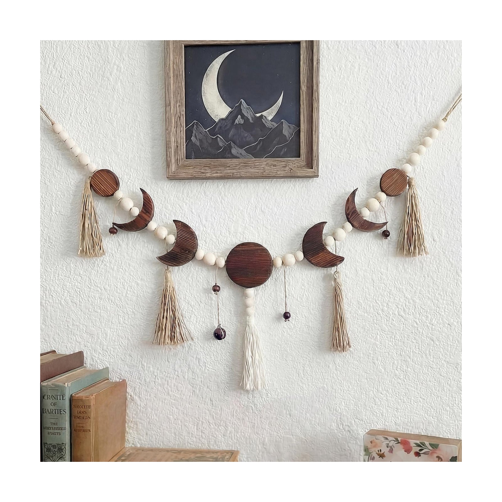 Tassel Boho Wall Art Decor Astrology Aesthetic Moon Garland