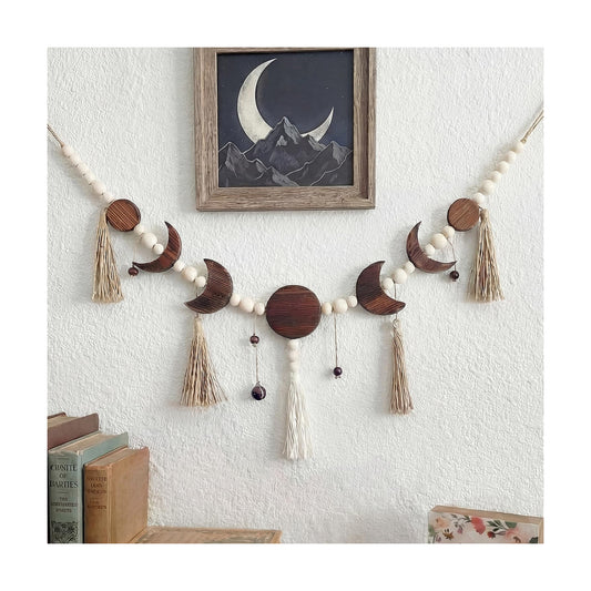 Tassel Boho Wall Art Decor Astrology Aesthetic Moon Garland