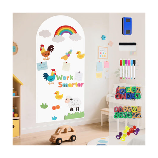 Magnetic Arch Wall Decal Magnet Wall for Kids Self Adhesive Magnetic / White / 39.3 x 17.5