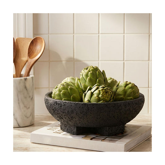 Black Decorative Bowls / Black-9.85in / Resin