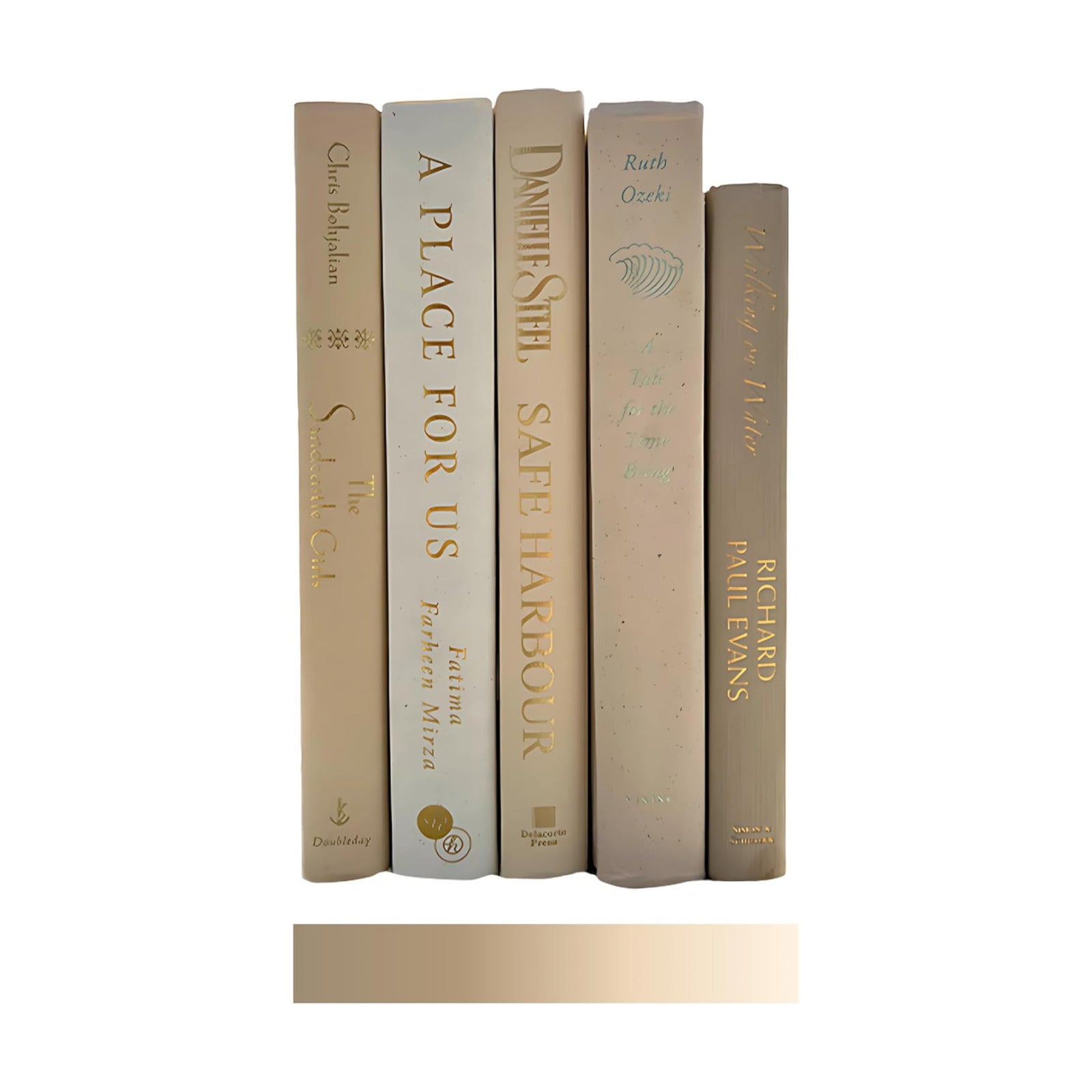 Coffee Table Collection / Light Beige / Books / Set of 3