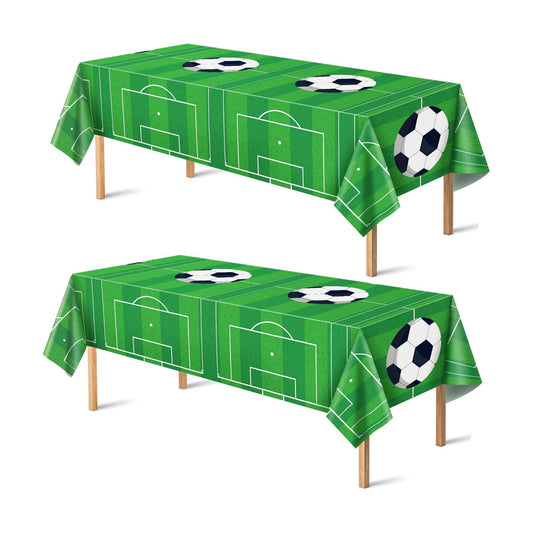 OHOME Soccer Party Decorations - 2 PCS Soccer Tablecloth | 2026 World Soccer Cup Merchandise Birthday Party Decorations - Soccer Party Favors Accessories Supplies for Indoor Outdoor Decor