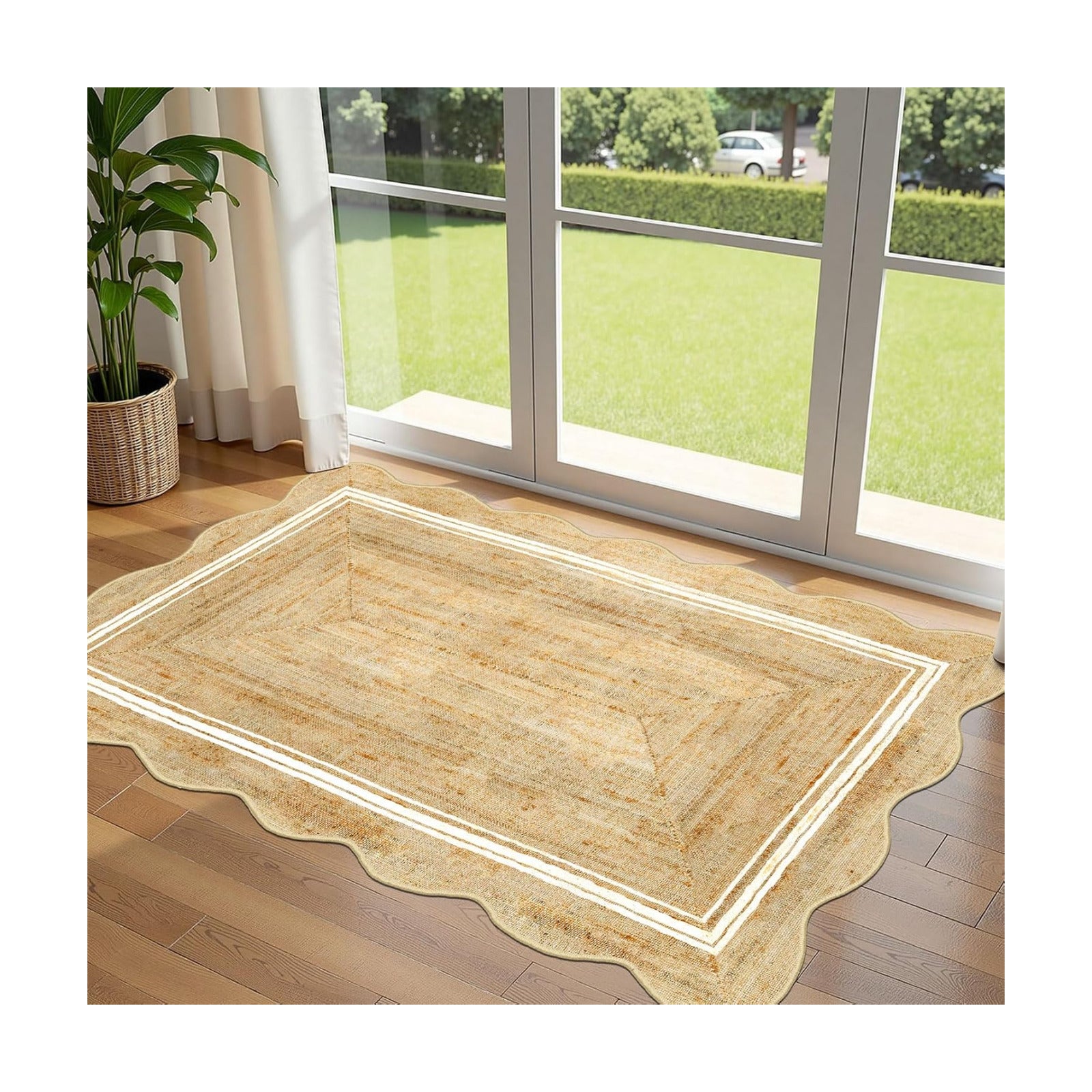 3x5 Entryway Rug - Small Washable Front Door Mat Outside Entrance