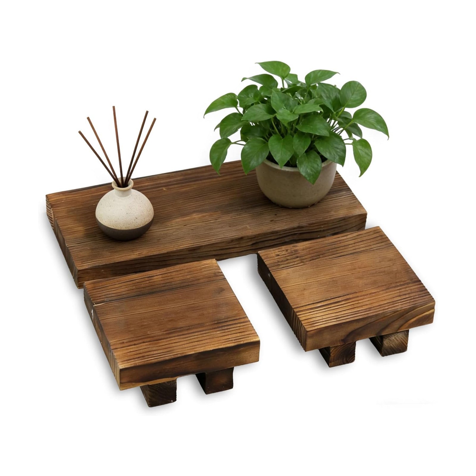 Rustic Farmhouse Countertop Organizer / Natural Rustic
