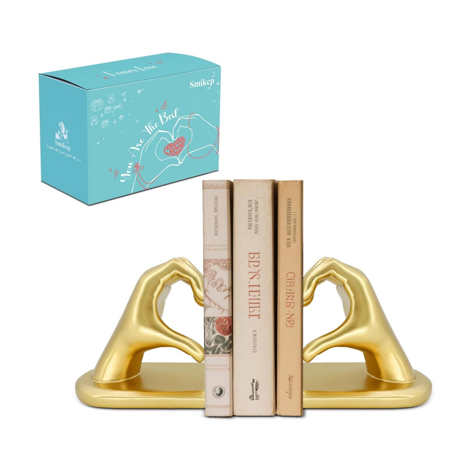 Bookends / Non-Skid Bookend / Medium / Golden / Gold