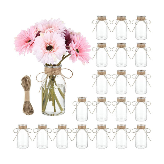 Mini Bottle Vase / Clear / Set of 20