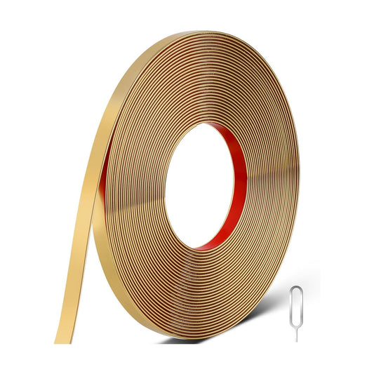 Self Adhesive Decorative Molding / 36.09ftx0.4in / Matte Gold / 0.4 x 36.09