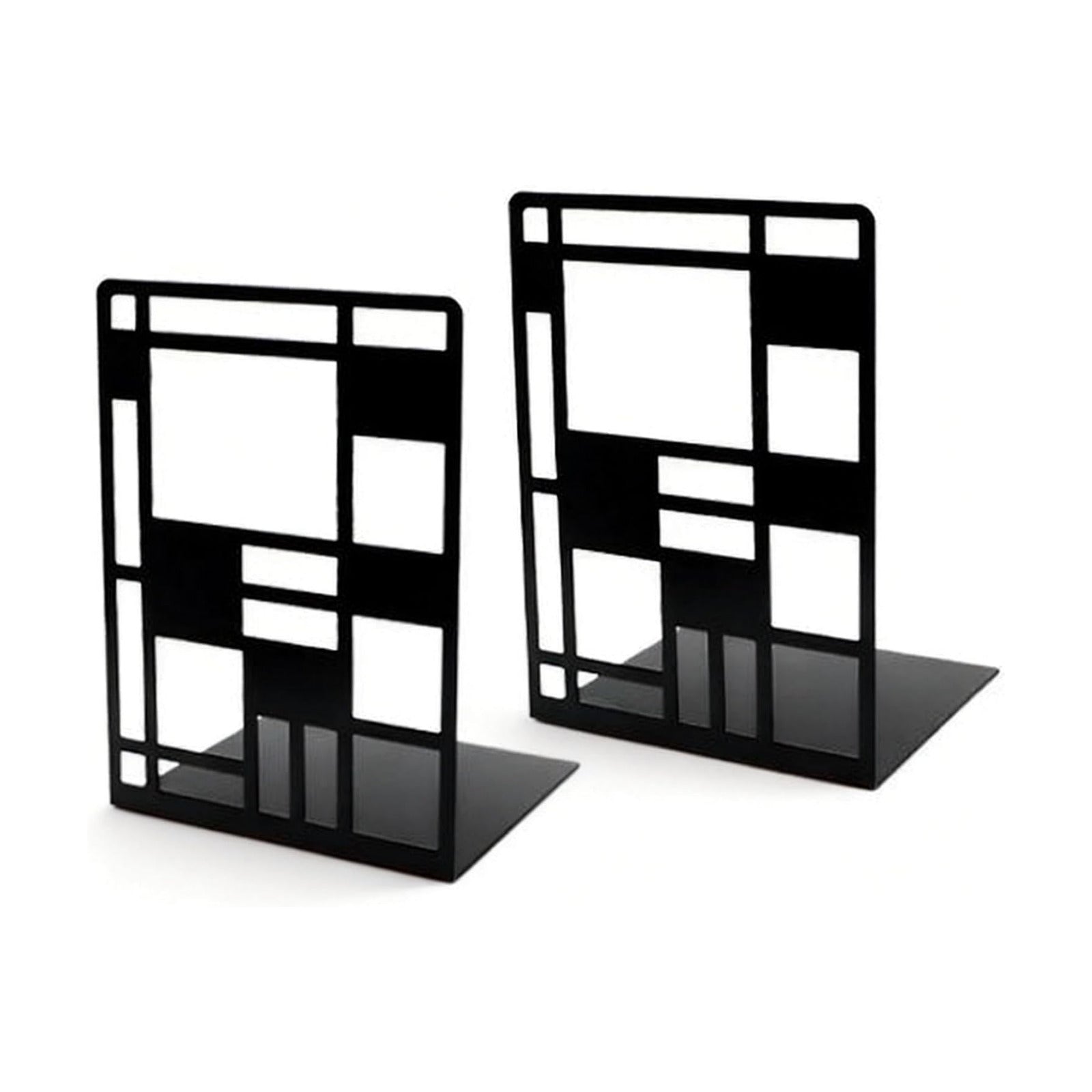 Metal Bookends / 1 Pair / Black