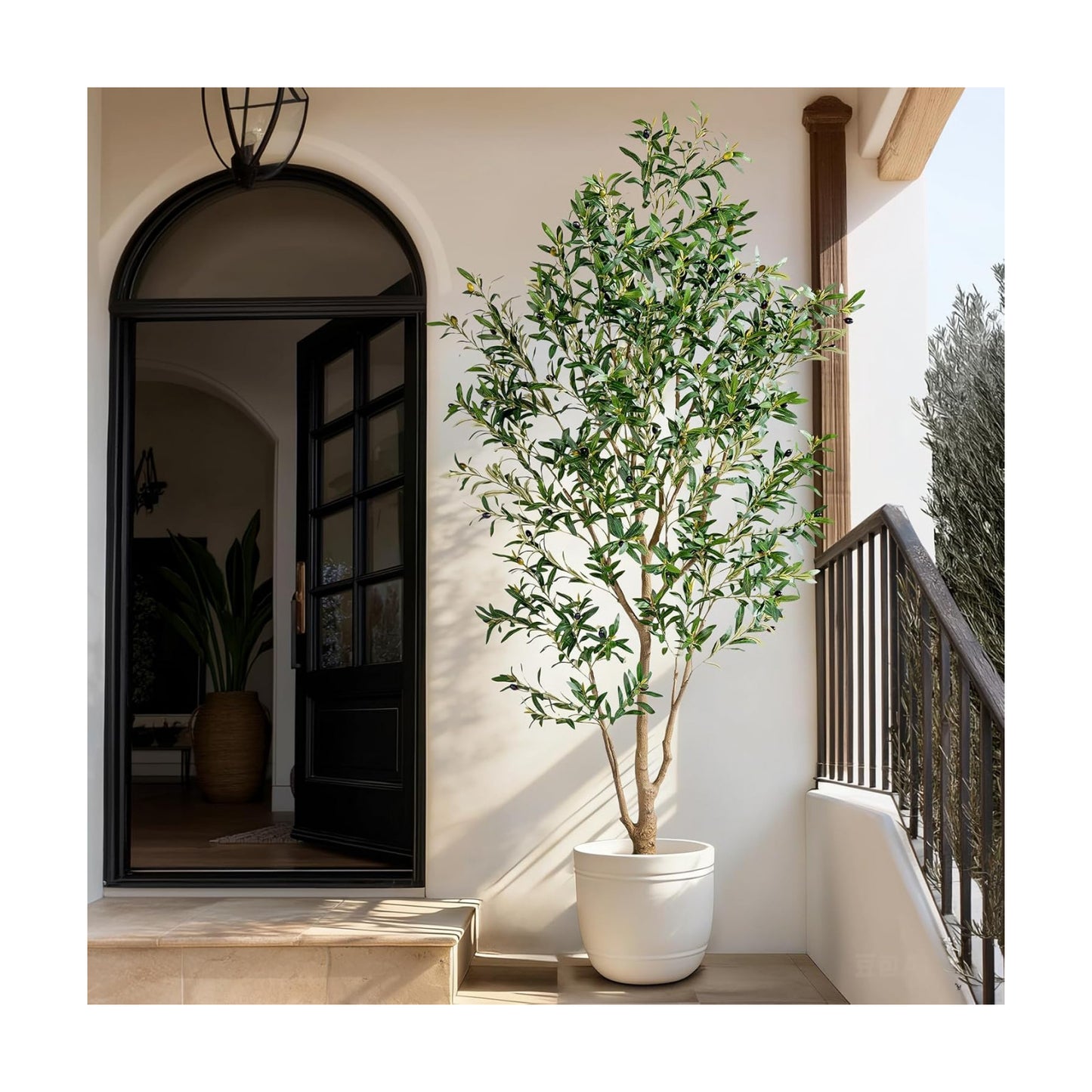 Large Faux Olive Tree Tall Artificial Trees / 7ft