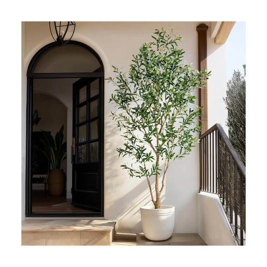 Large Faux Olive Tree Tall Artificial Trees / 7ft