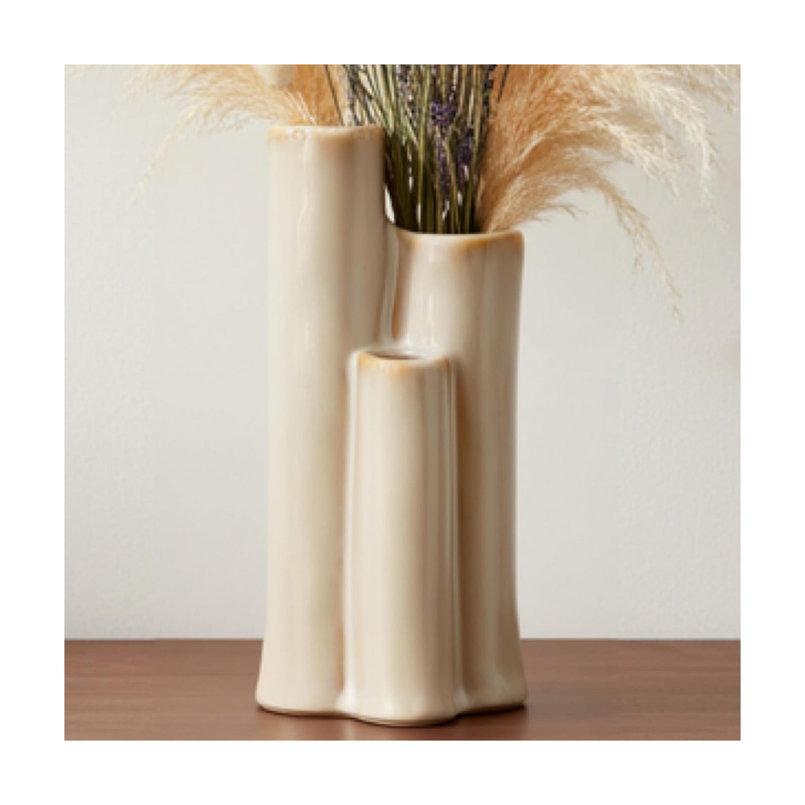 Sculptural Ceramic Vase / Ivory