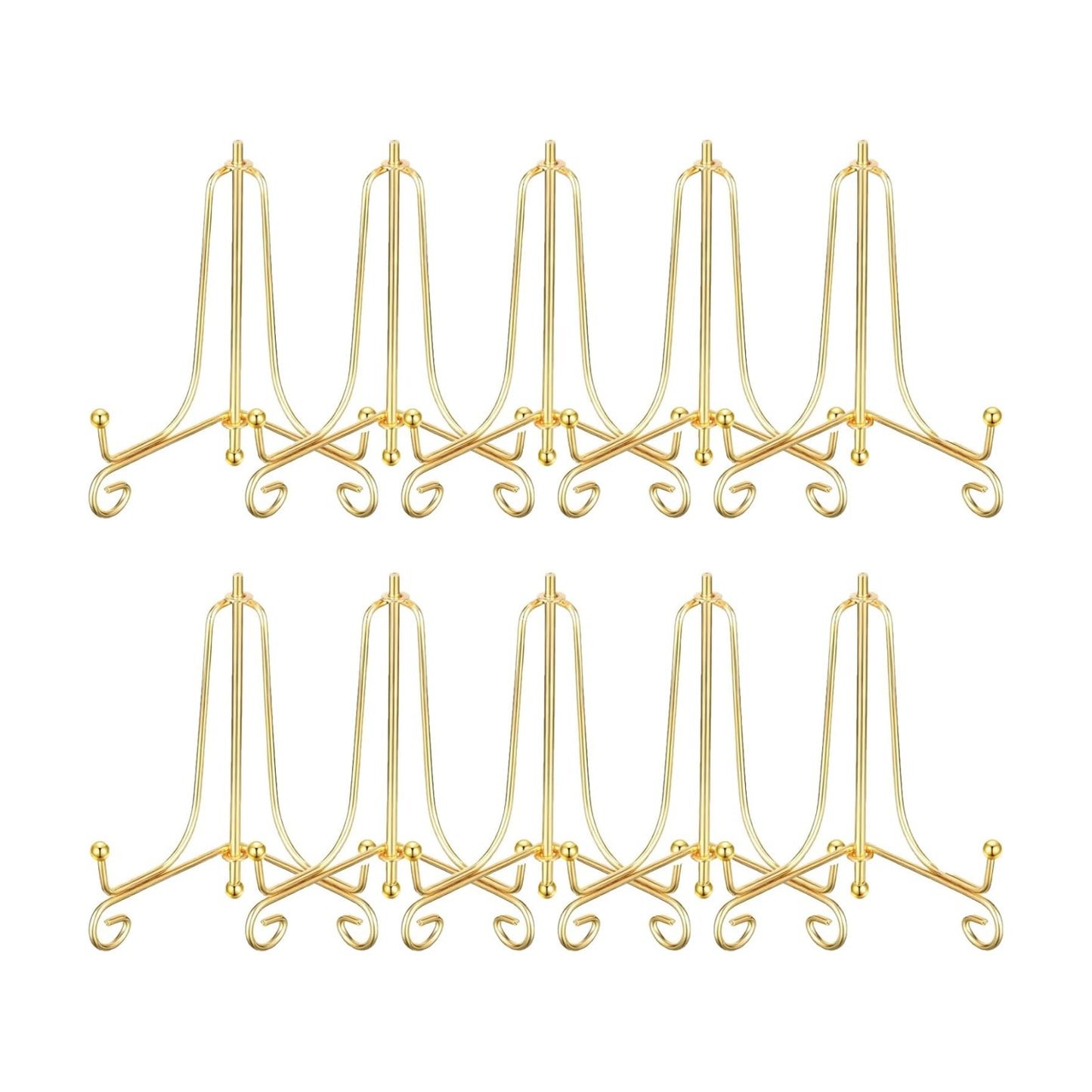 Easel Stands for Photo / Gold / 4 Inch / Set of 10