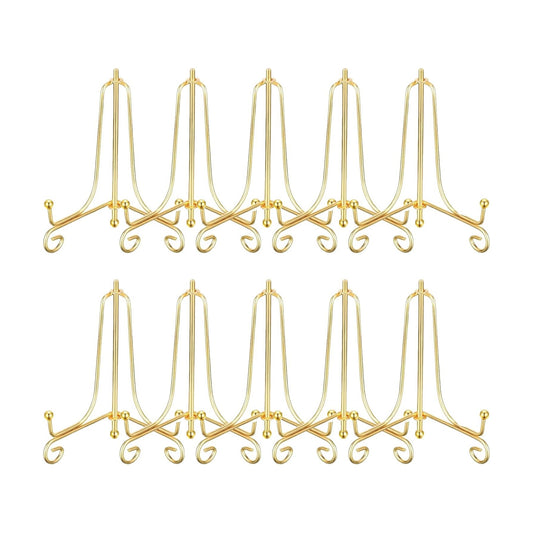 Easel Stands for Photo / Gold / 4 Inch / Set of 10