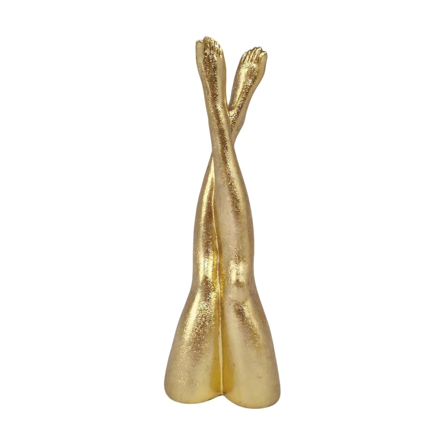 Home Decor Resin Leg Statue Decoration / Cross-up Leg / Gold