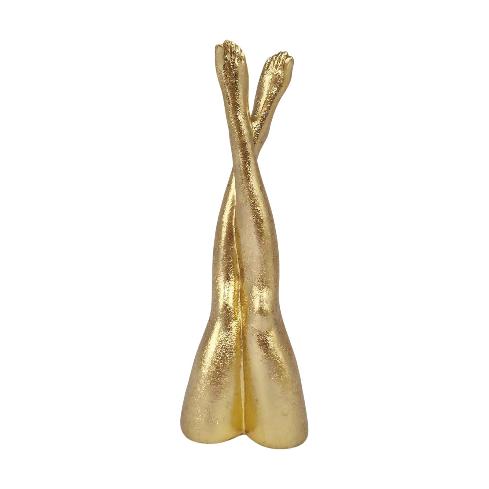 Home Decor Resin Leg Statue Decoration / Cross-up Leg / Gold