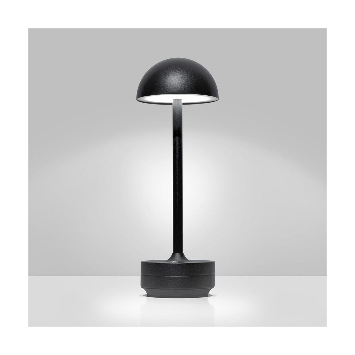 LED Cordless Table Lamp 5000mAh Rechargeable Battery Light Black | Outdoor Portable Battery Operated Up to 60H Touch 3