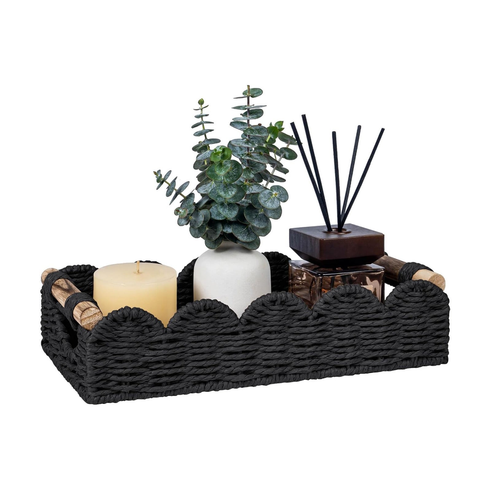 Back of Toilet Paper Storage Baskets / Black