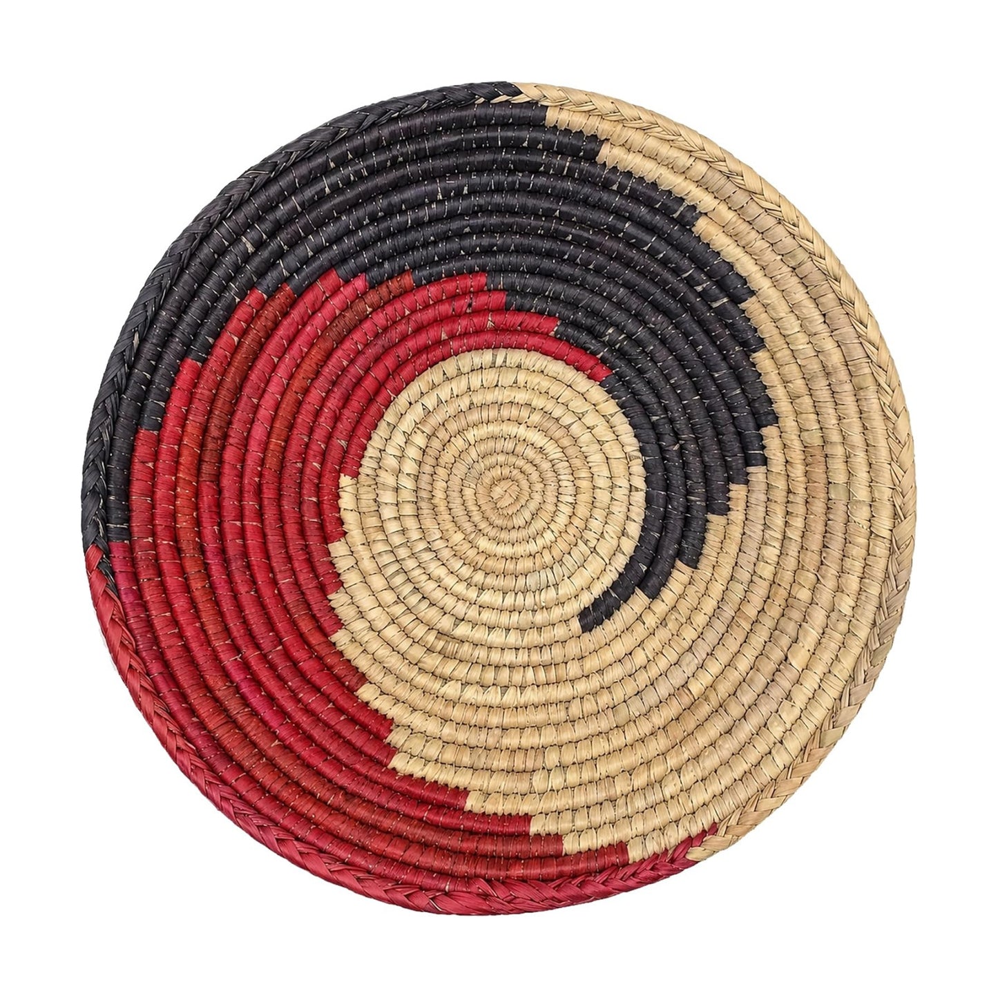 Grain Wares Boho Wall Basket Decor / The Swirl / 13 Inch