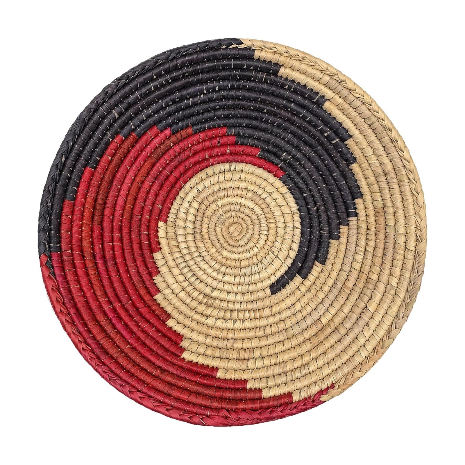 Grain Wares Boho Wall Basket Decor / The Swirl / 13 Inch