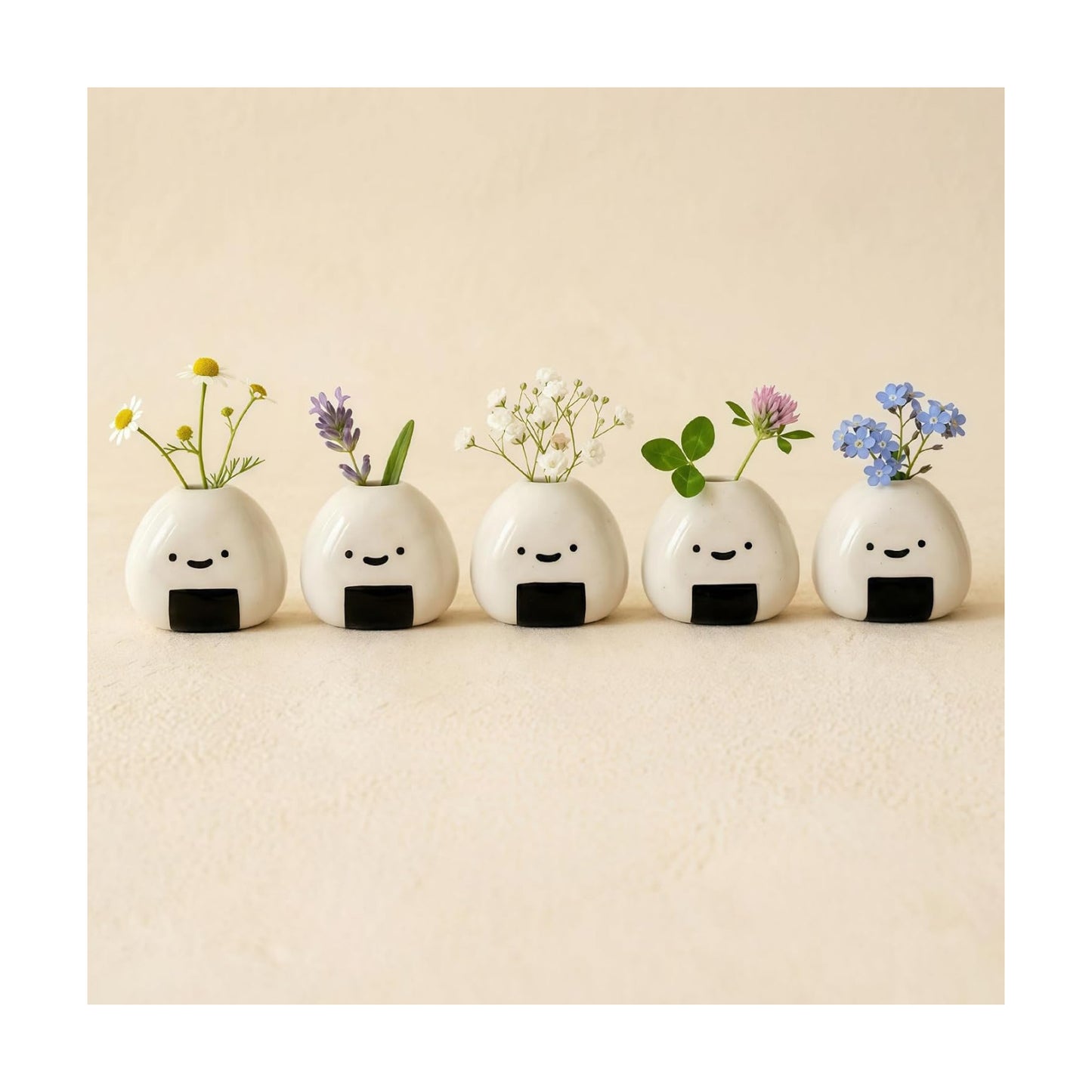 Handmade Ceramic Mini Vases / Set of 5