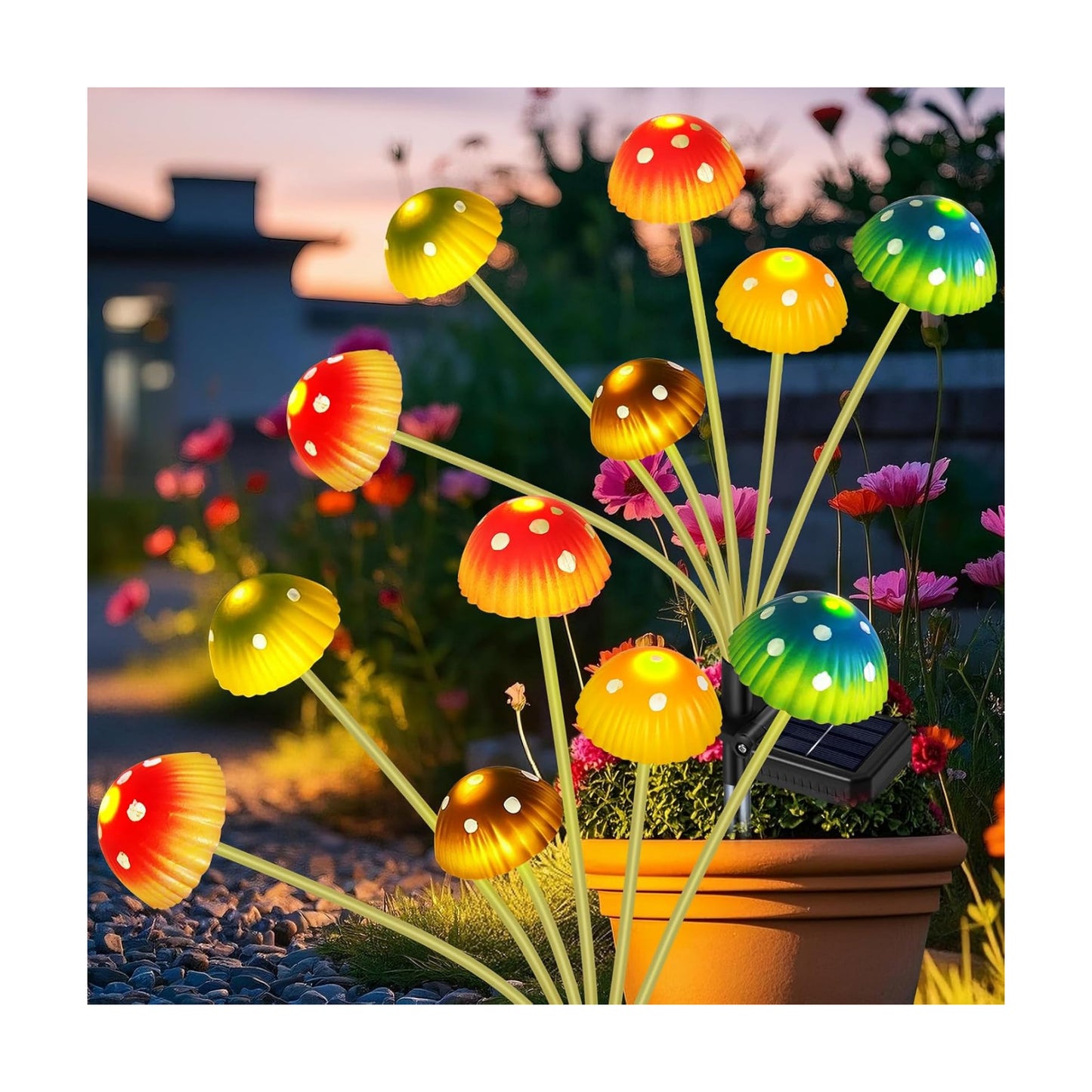 Solar for Outside / Mushroom Lights / Set of 2