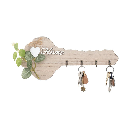Rustic Wooden Home Key Holder Wall Decor