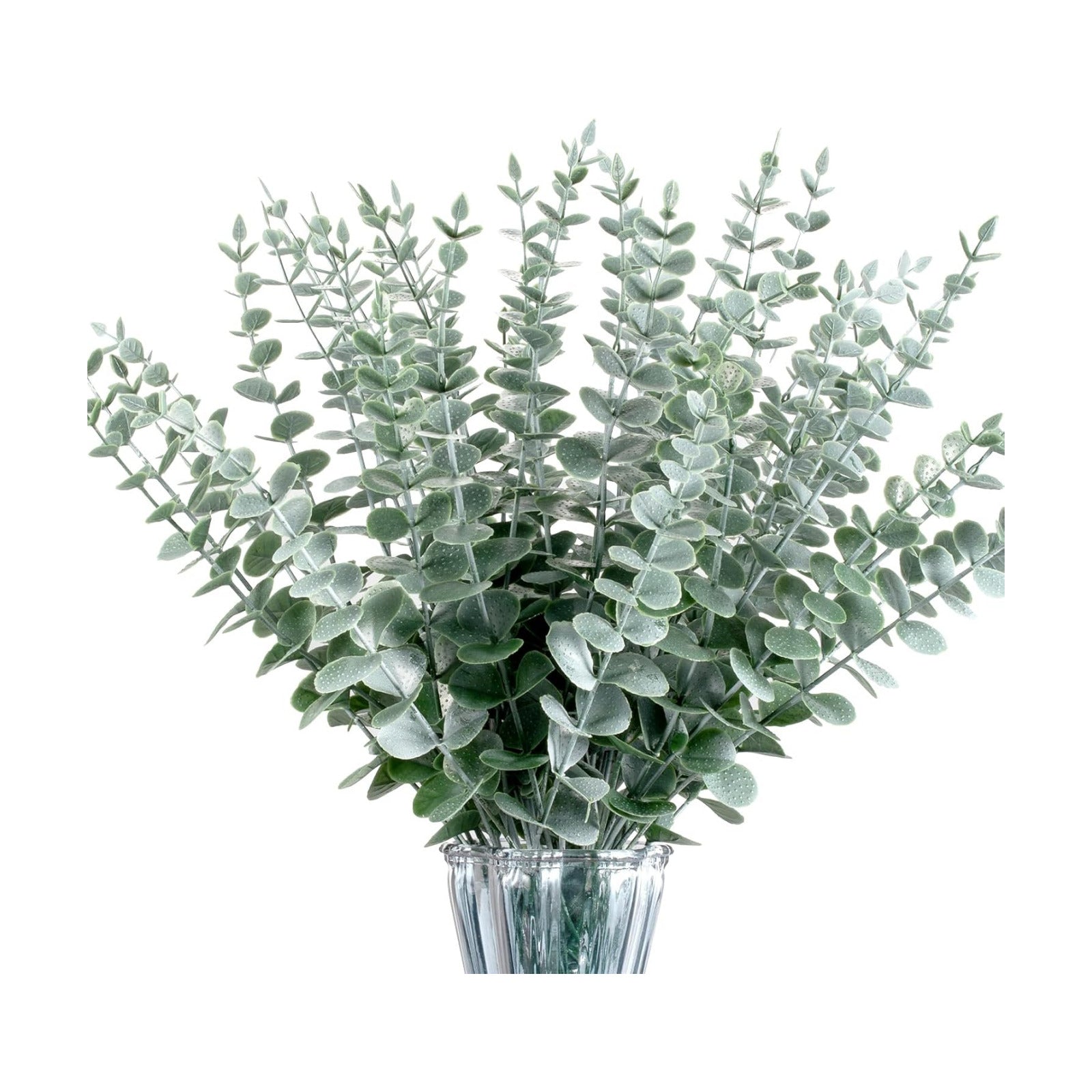 Fake Eucalyptus Plants Real Touch Faux Flower / Set of 40