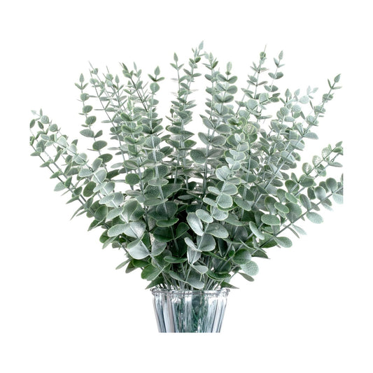 Fake Eucalyptus Plants Real Touch Faux Flower / Set of 40