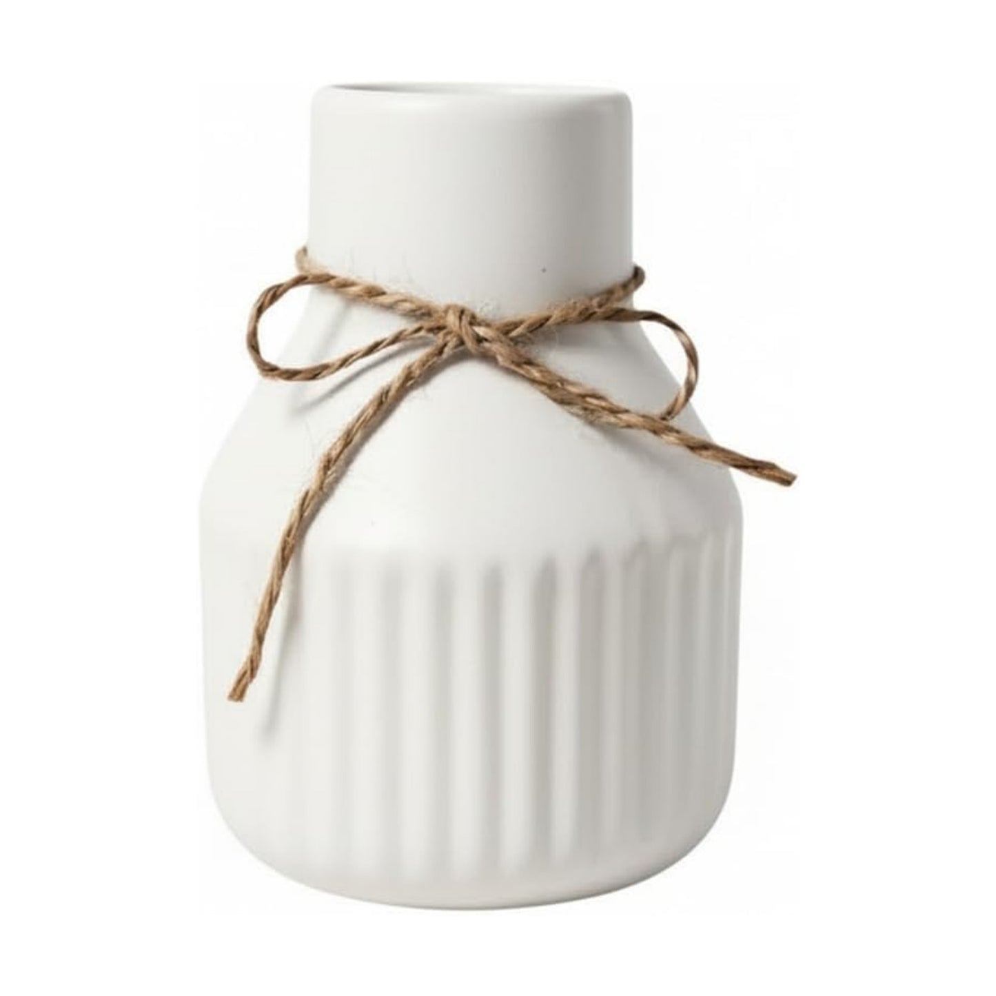 Ceramic Vase for Pampas Grass / White