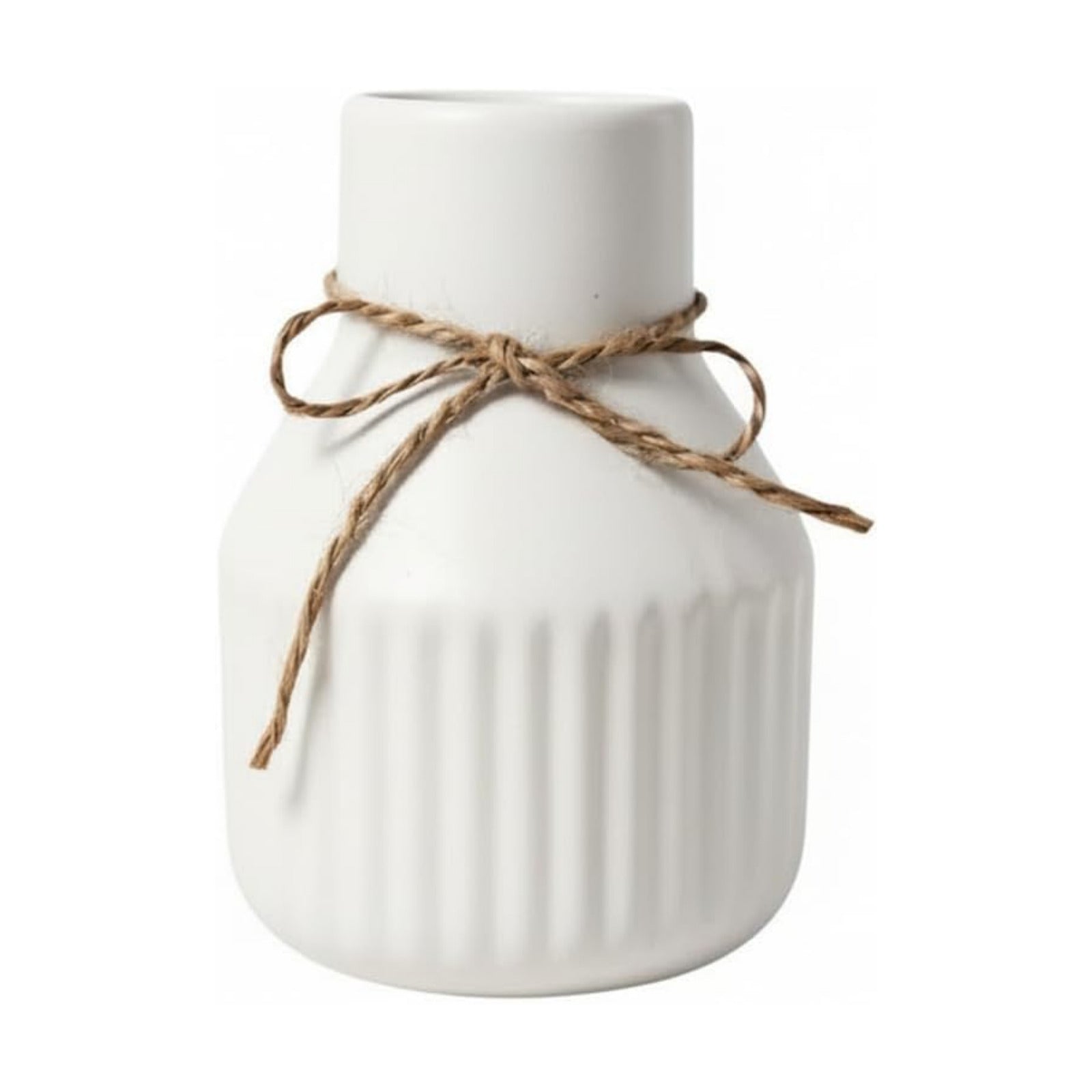Ceramic Vase for Pampas Grass / White
