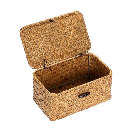 Mini Seagrass Basket / 7.0 x 4.3 x 3.3 / Caramel Color