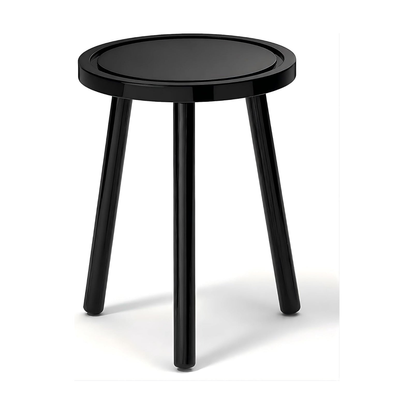 Wood Plant Stands Indoor, 16.7" Tall Plant Stand Outdoor Mid-Century Plant Stool, Single Plant Table Modern Small Round