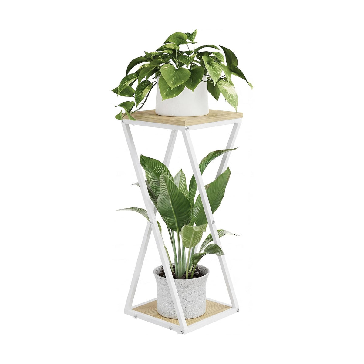 Bamworld Tall Plant Stand Indoor Corner Plant Shelf Tiered Plant Stand Wood Plant Table Heavy Duty Flower Pot Stands