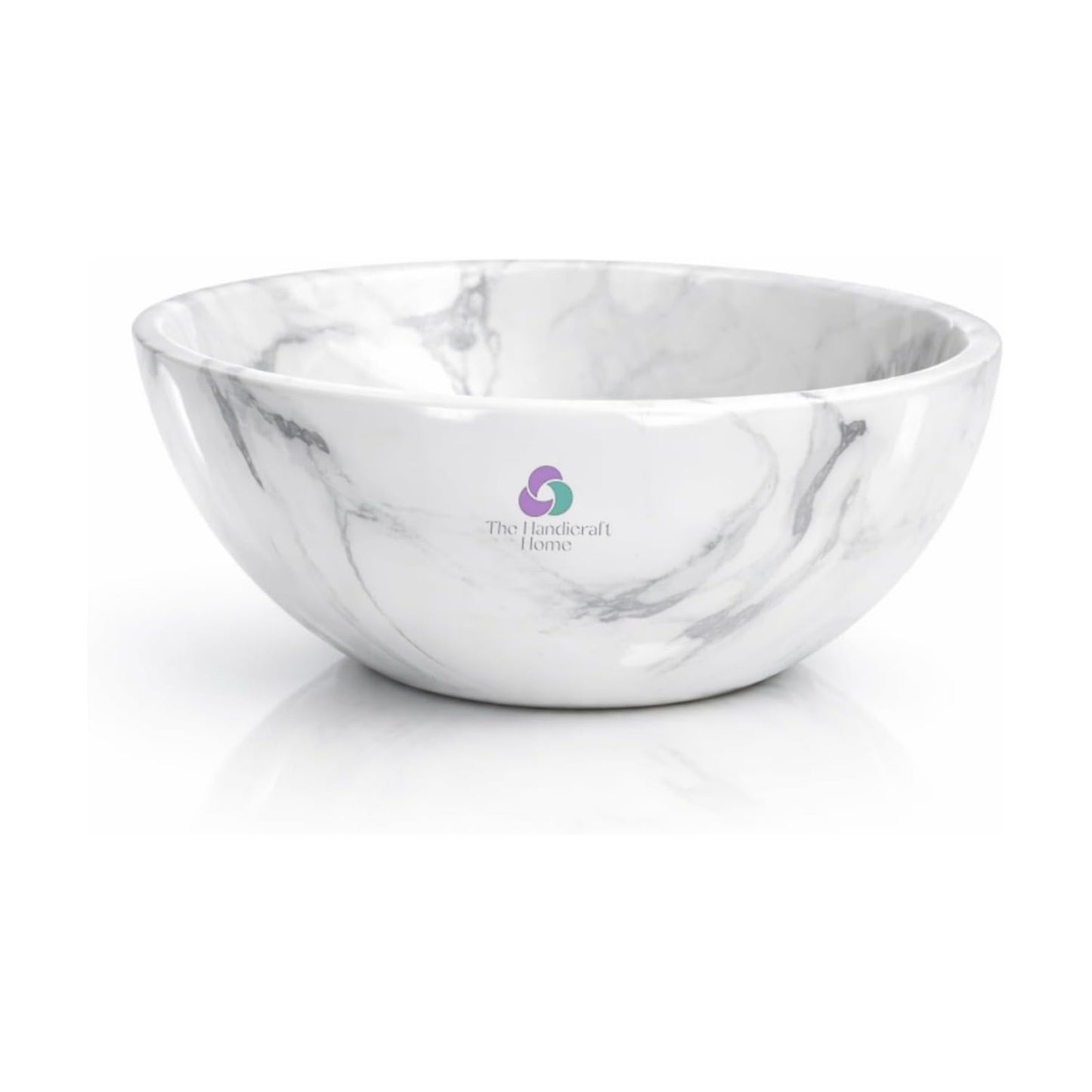 Elegant Handcrafted Resin Bowl / Black/white