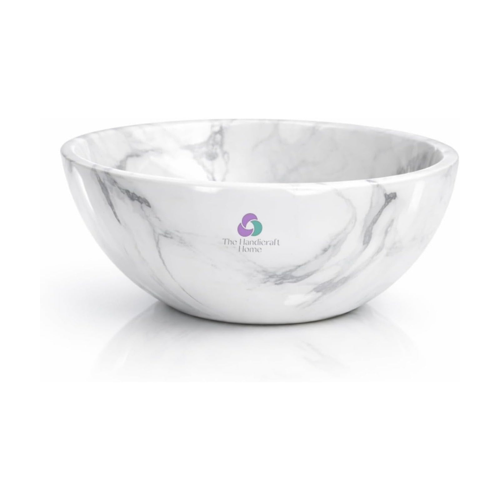 Elegant Handcrafted Resin Bowl / Black/white
