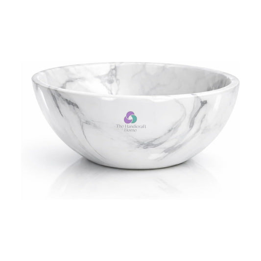Elegant Handcrafted Resin Bowl / Black/white