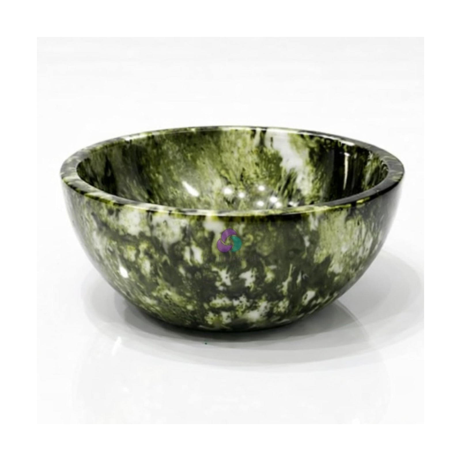 Elegant Handcrafted Resin Bowl / Green Onyx