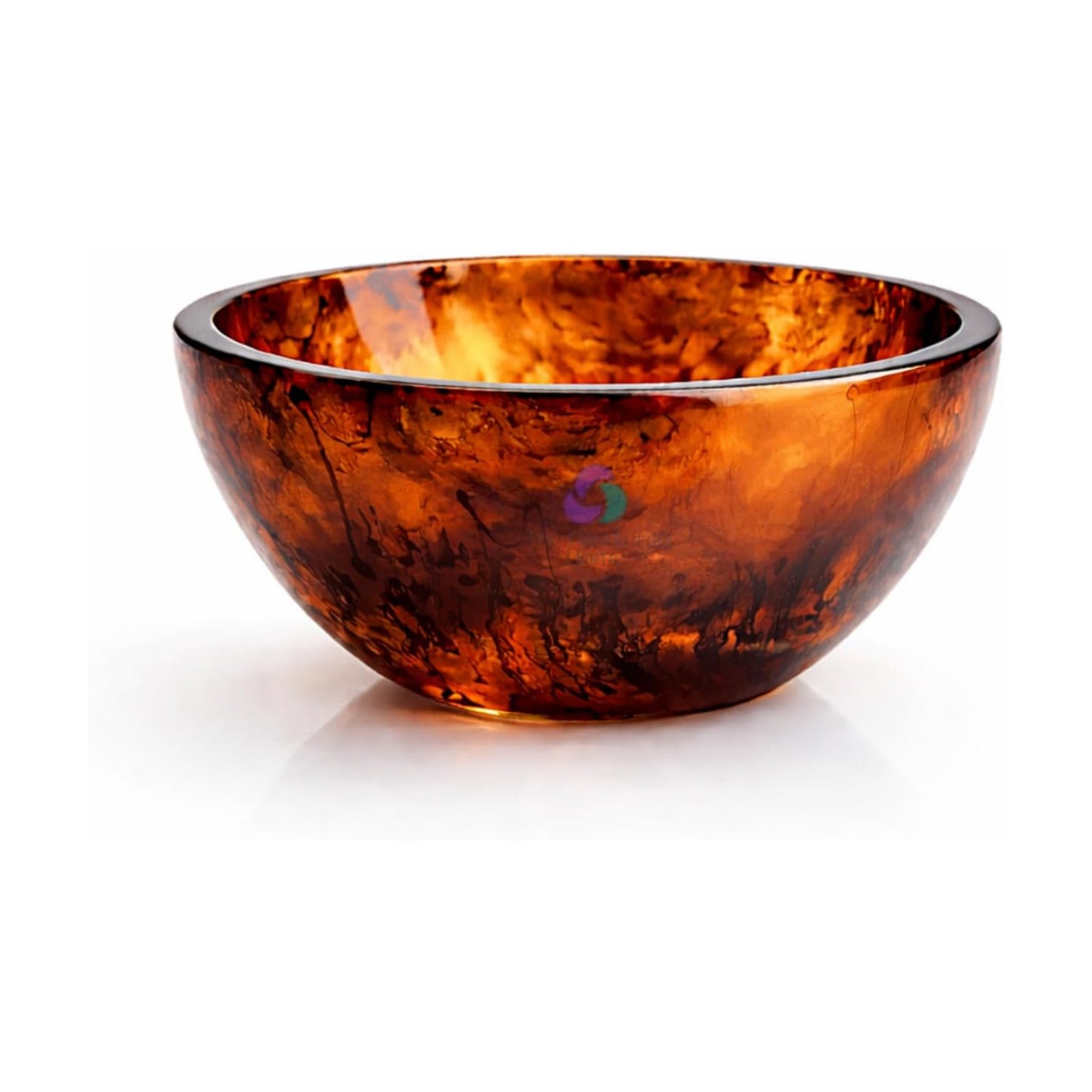 Elegant Handcrafted Resin Bowl / Tortoise